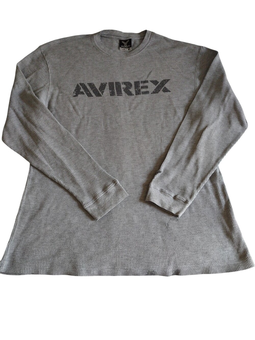 Avirex XL Grey Long Sleeve Thermal Tee